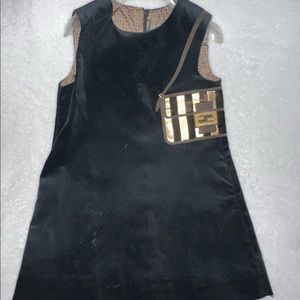 Authentic Girls velvet Fendi dress size 4